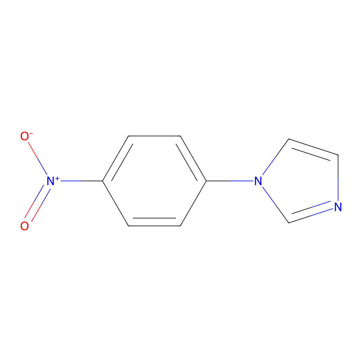 1-(4-Nitrophenyl)-1H-imidazole molecular structure, CAS 2301-25-9