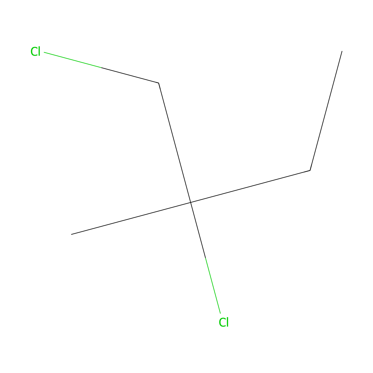1,2-Dichloro-2-methylbutane molecular structure, CAS 23010-04-0