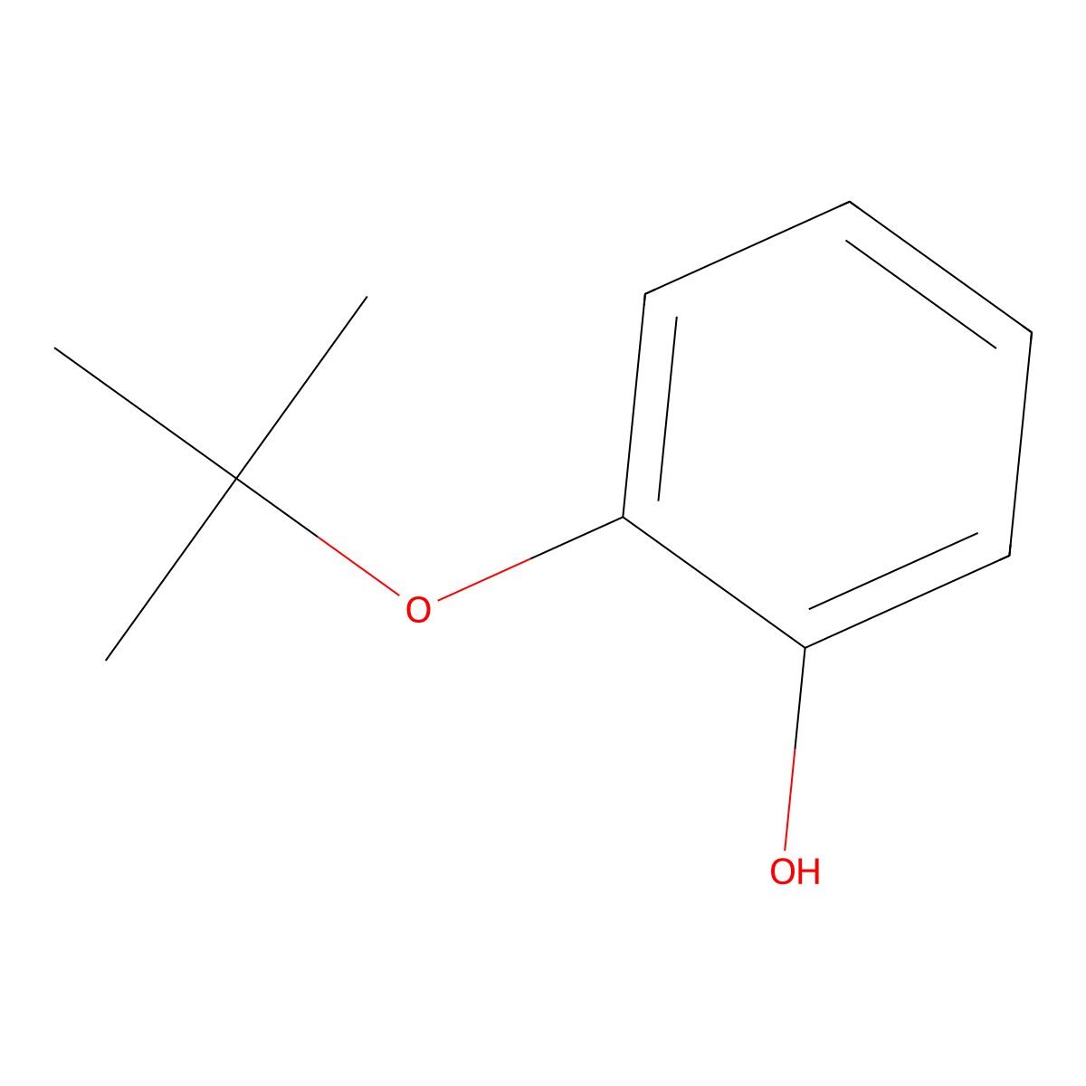 2-Tert-butoxyphenol molecular structure, CAS 23010-10-8