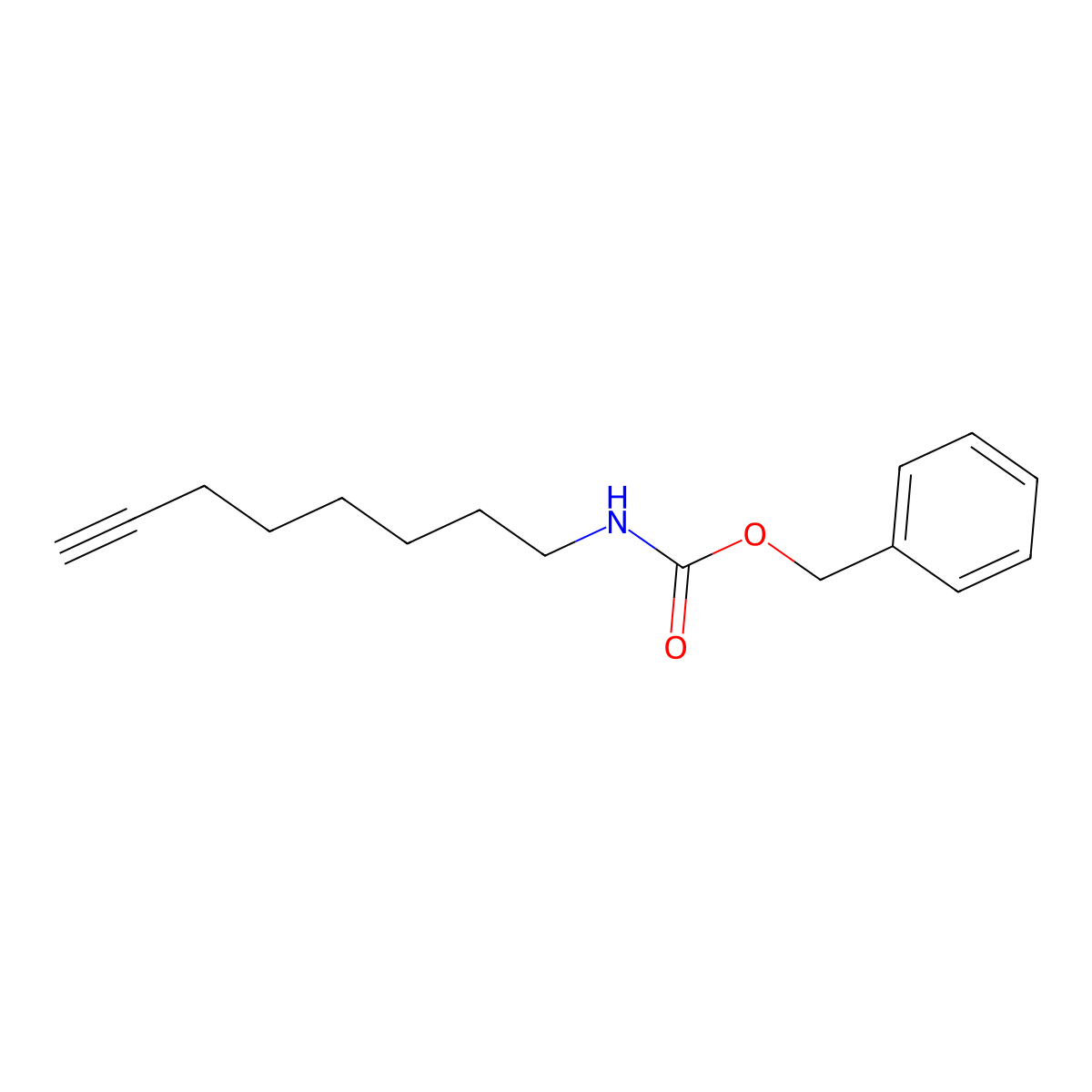 Benzyl oct-7-yn-1-ylcarbamate molecular structure, CAS 2301067-16-1