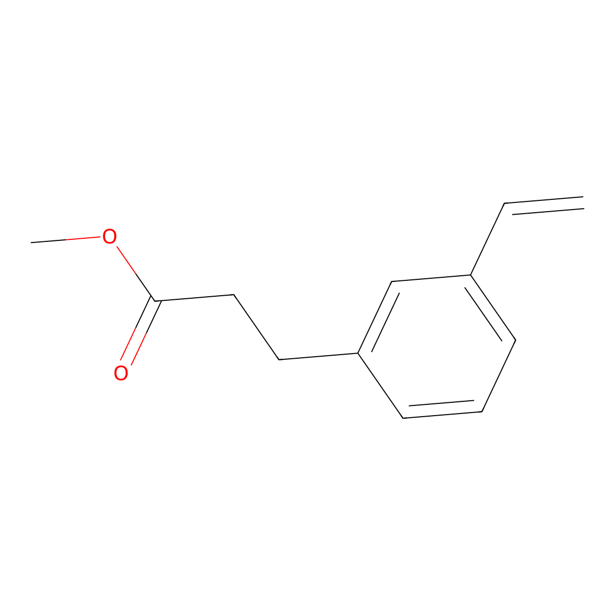 3-(3-Vinyl-phenyl)-propionic acid methyl ester molecular structure, CAS 2301068-06-2