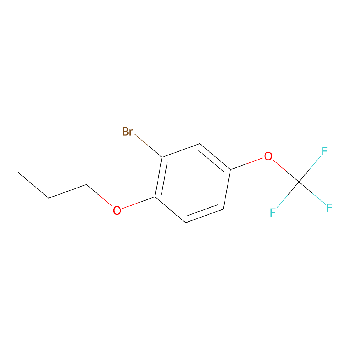 2-Bromo-1-propoxy-4-trifluoromethoxy-benzene molecular structure, CAS 2301068-10-8