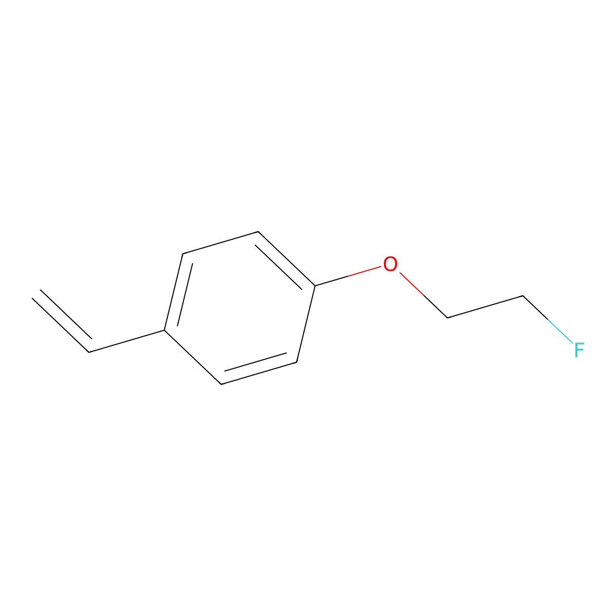 1-(2-Fluoroethoxy)-4-vinylbenzene molecular structure, CAS 2301068-53-9