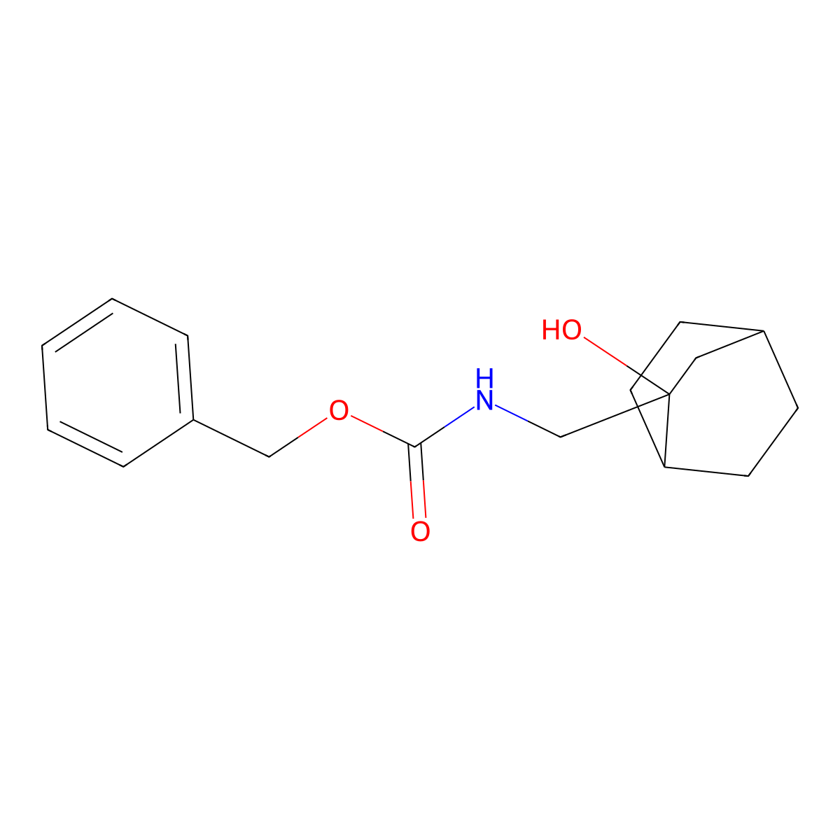 benzyl N-({2-hydroxybicyclo[2.2.2]octan-2-yl}methyl)carbamate molecular structure, CAS 2301123-60-2