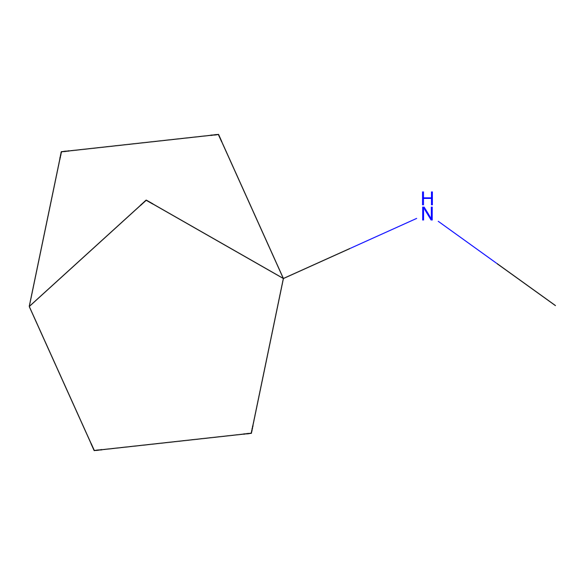 N-methylbicyclo[2.2.1]heptan-1-amine molecular structure, CAS 2301215-47-2