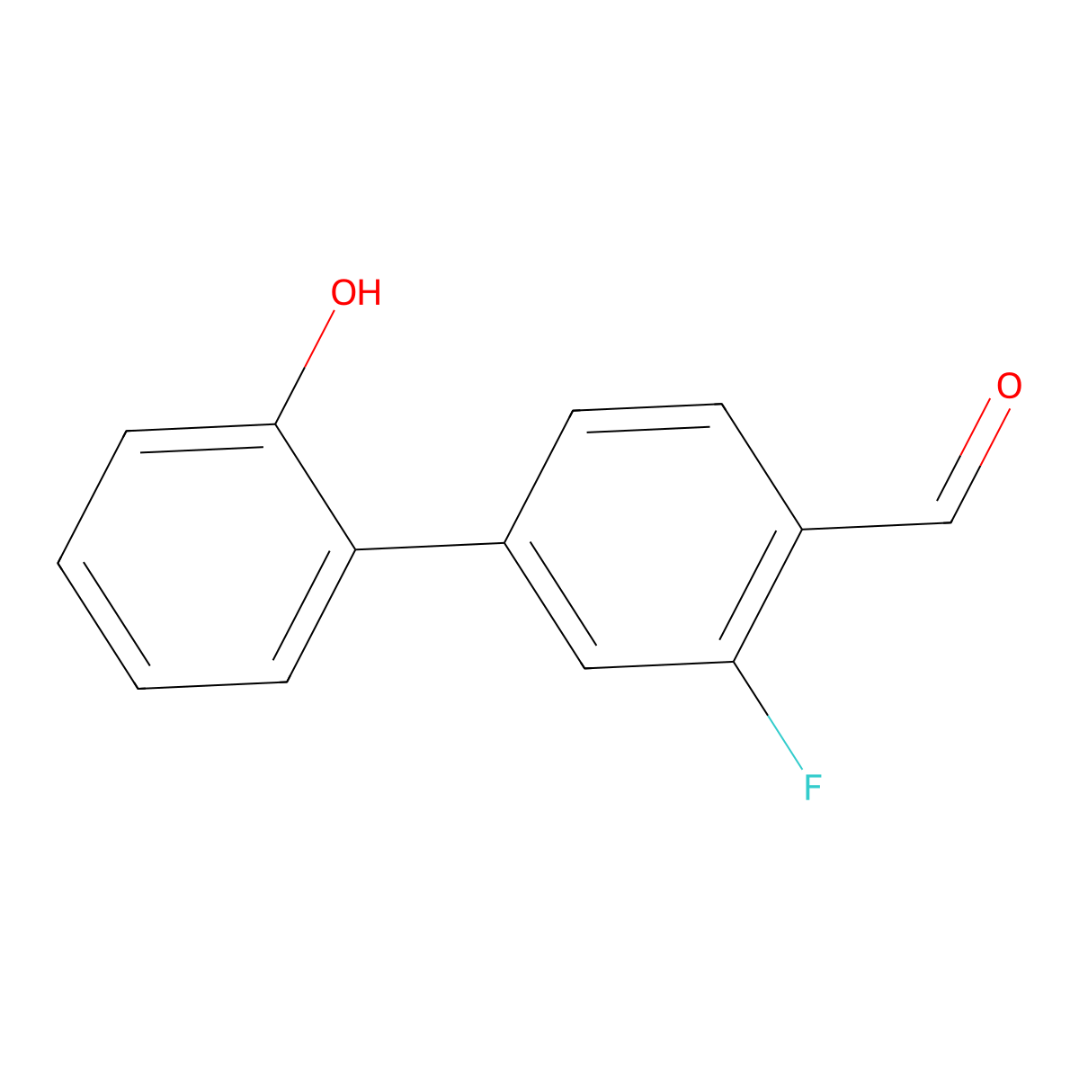 3-Fluoro-2'-hydroxy-[1,1'-biphenyl]-4-carbaldehyde molecular structure, CAS 2301295-67-8