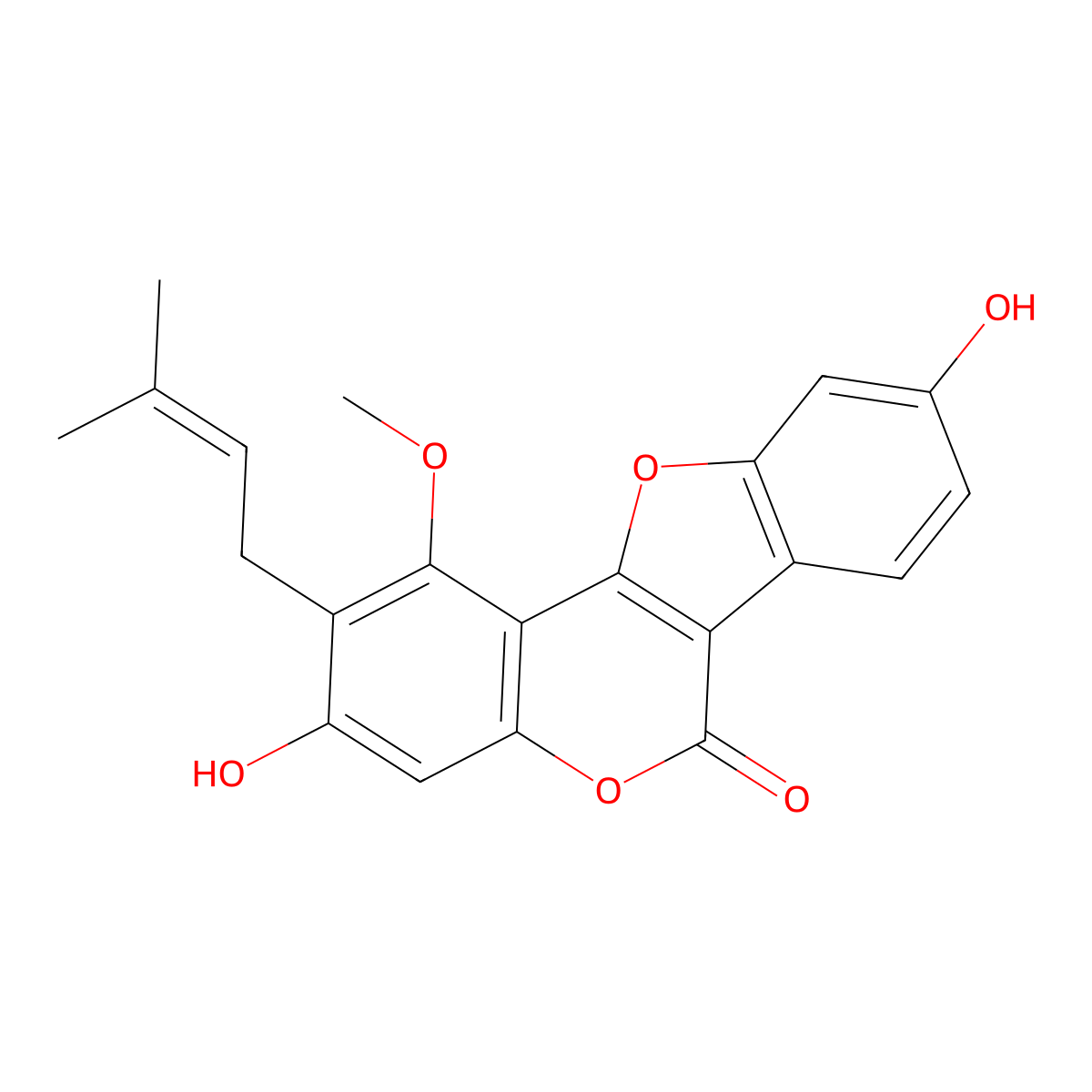 Glycyrol molecular structure, CAS 23013-84-5
