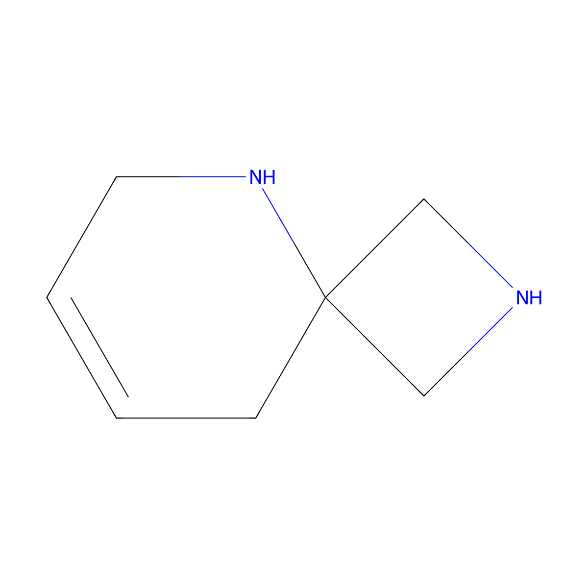 2,5-Diazaspiro[3.5]non-7-ene molecular structure, CAS 2301323-54-4
