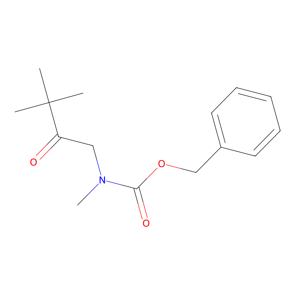 benzyl N-(3,3-dimethyl-2-oxobutyl)-N-methylcarbamate molecular structure, CAS 2301389-10-4