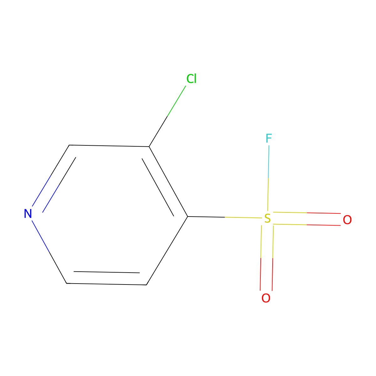 3-Chloropyridine-4-sulfonylfluoride molecular structure, CAS 2301475-89-6