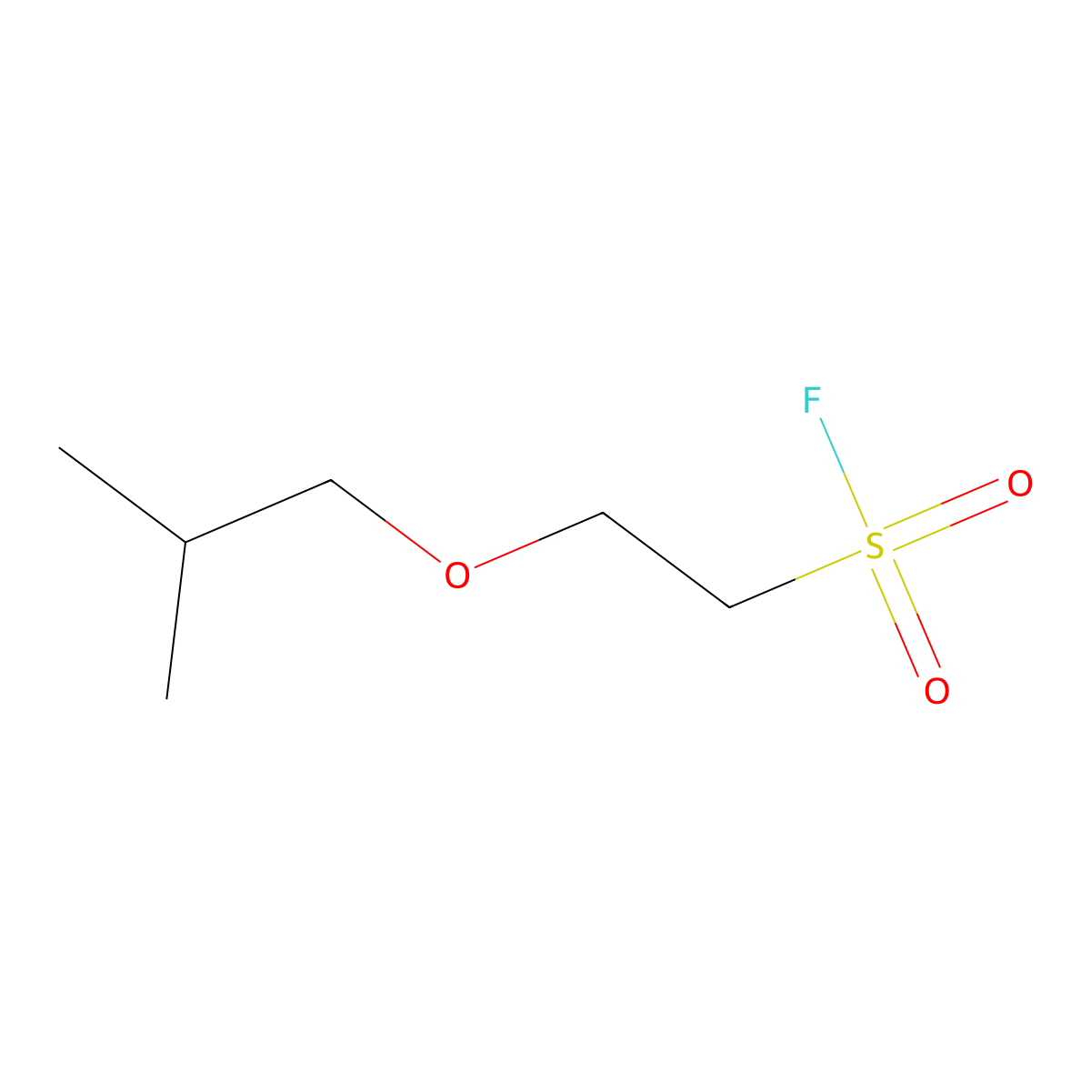 2-(2-Methylpropoxy)ethane-1-sulfonyl fluoride molecular structure, CAS 2301627-50-7