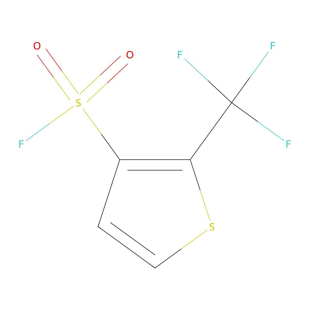 2-(Trifluoromethyl)thiophene-3-sulfonyl fluoride molecular structure, CAS 2301705-73-5