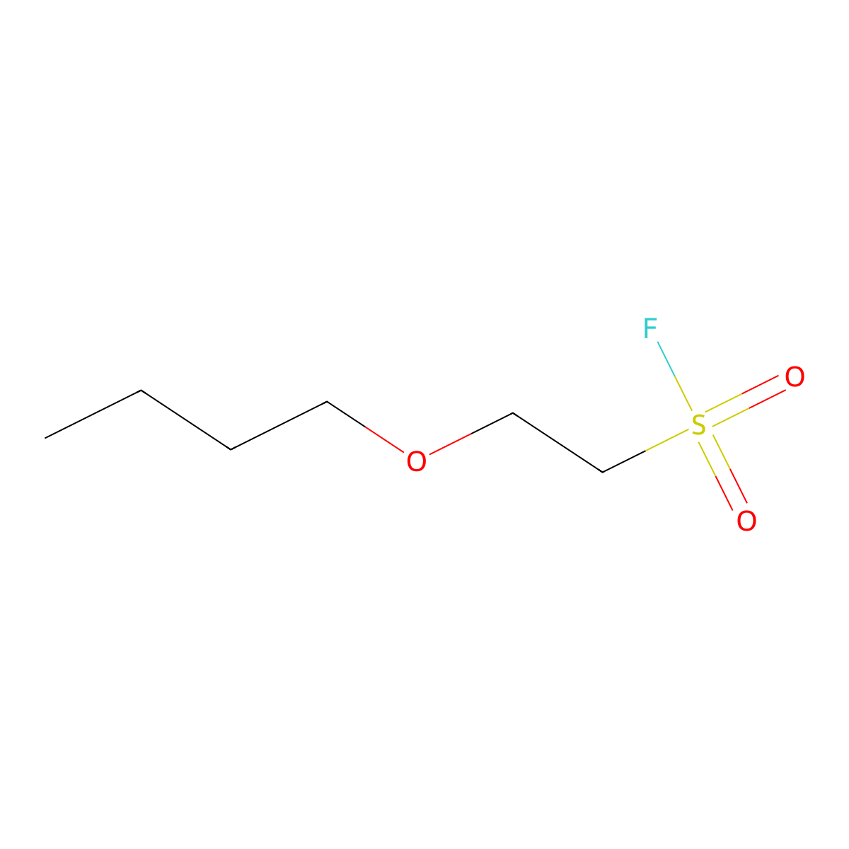 2-Butoxyethane-1-sulfonyl fluoride molecular structure, CAS 2301759-67-9