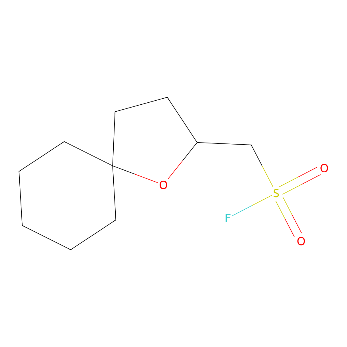 {1-Oxaspiro[4.5]decan-2-yl}methanesulfonyl fluoride molecular structure, CAS 2301796-06-3