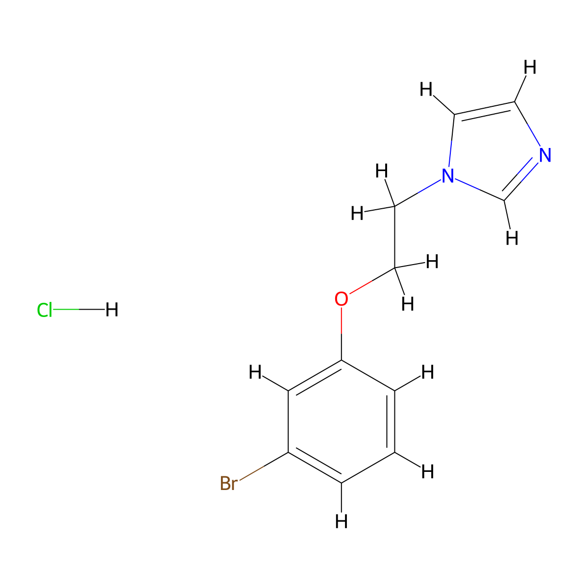 1-[2-(3-Bromophenoxy)ethyl]-1h-imidazole hydrochloride molecular structure, CAS 2301858-59-1
