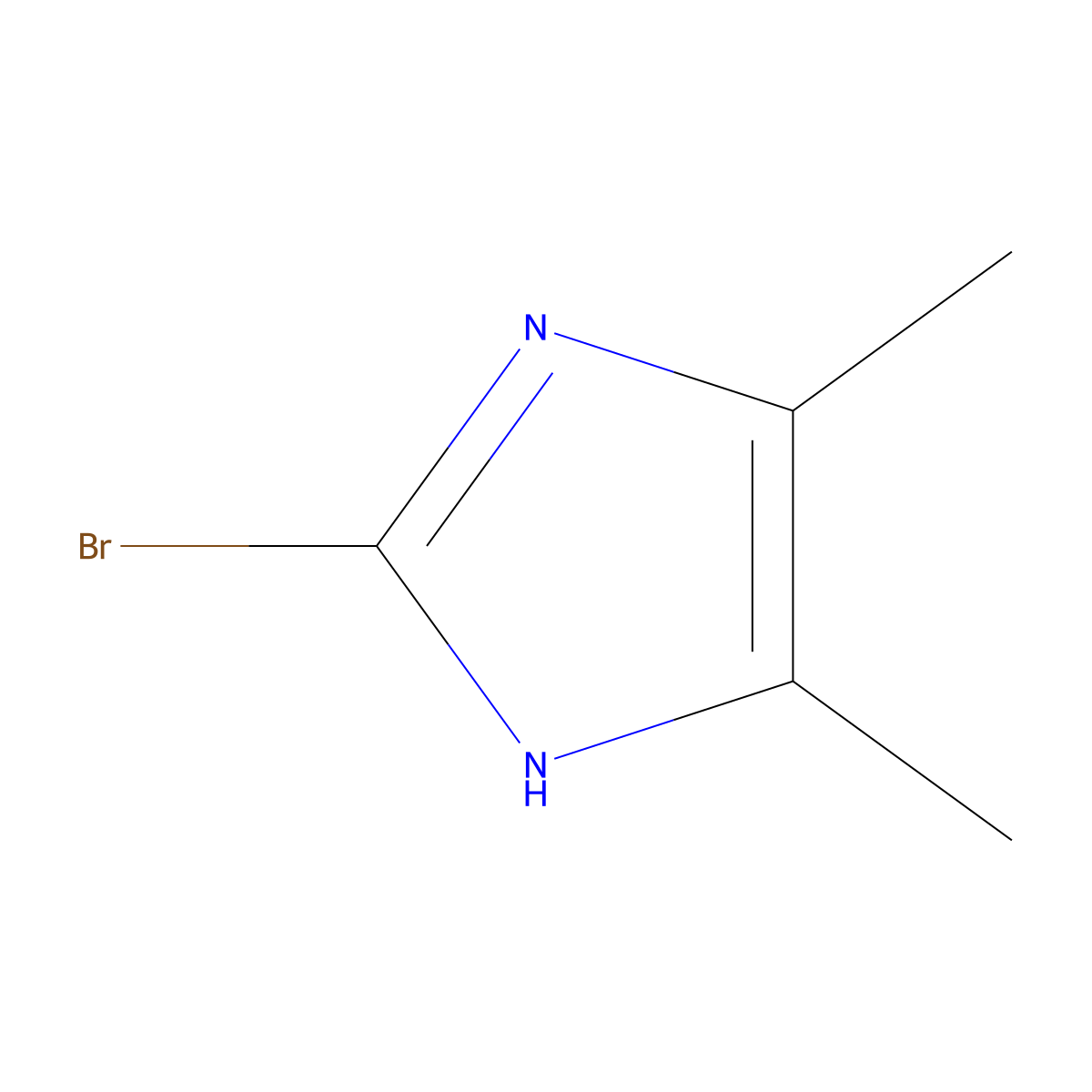 2-bromo-4,5-dimethyl-1H-imidazole molecular structure, CAS 2302-38-7
