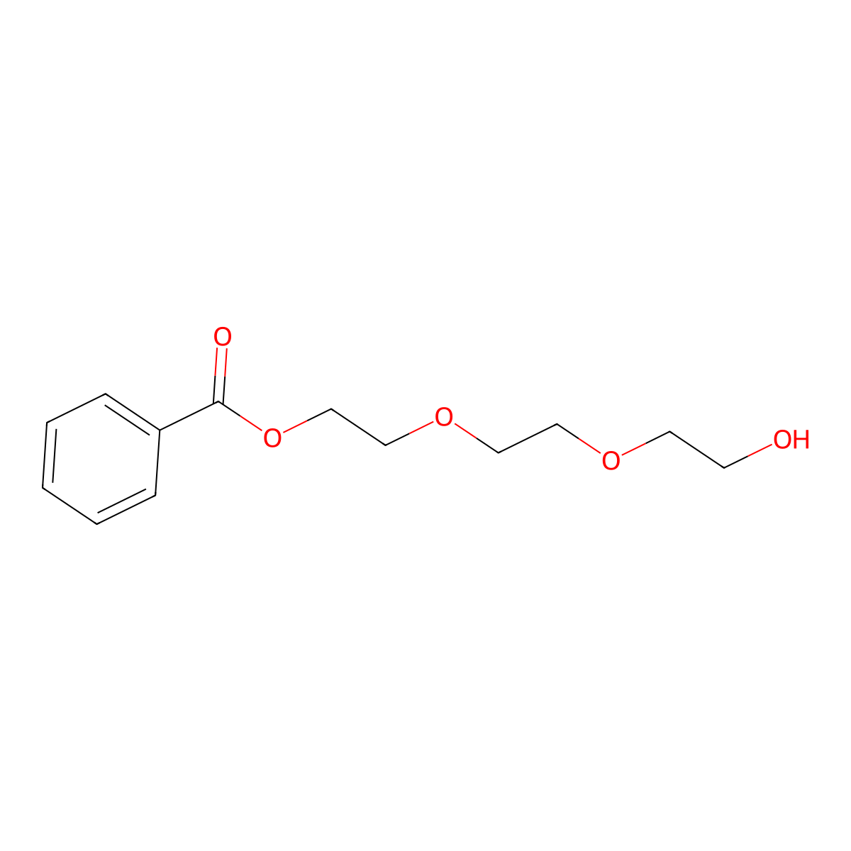 2-(2-(2-Hydroxyethoxy)ethoxy)ethyl benzoate molecular structure, CAS 23022-51-7