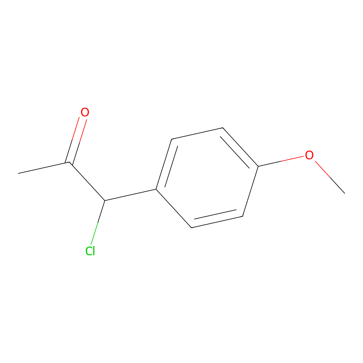 1-Chloro-1-(4-methoxyphenyl)propan-2-one molecular structure, CAS 23022-81-3