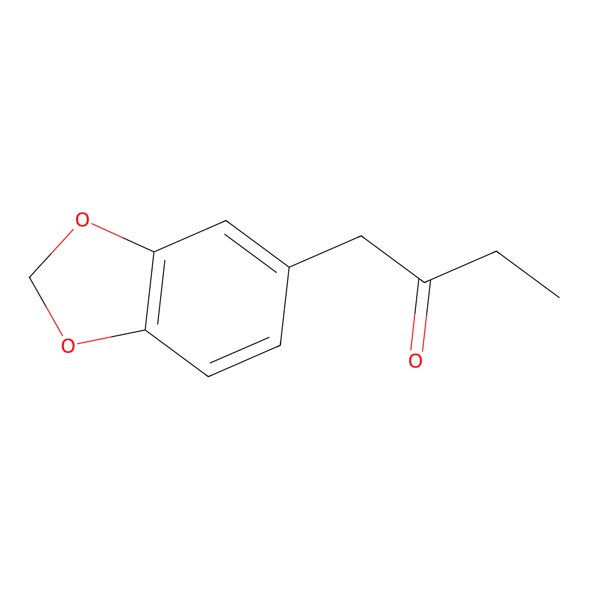 2-Butanone, 1-(1,3-benzodioxol-5-yl)- molecular structure, CAS 23023-13-4