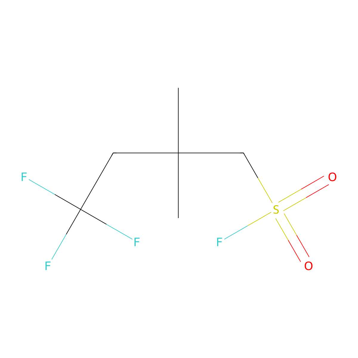 4,4,4-Trifluoro-2,2-dimethylbutane-1-sulfonyl fluoride molecular structure, CAS 2302483-10-7