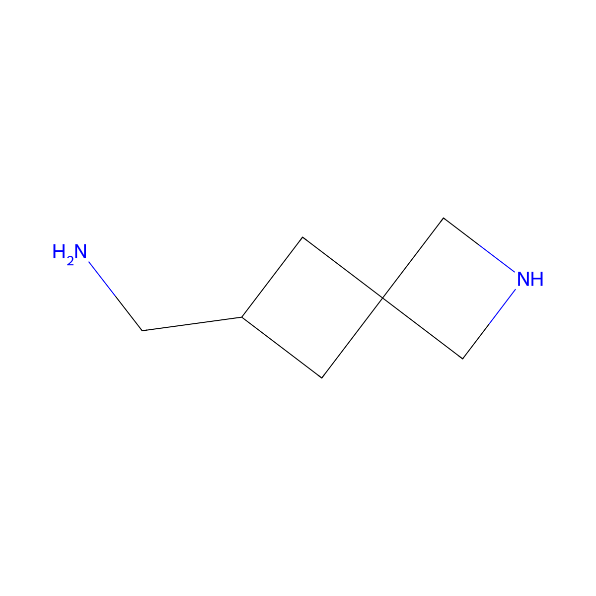 {2-Azaspiro[3.3]heptan-6-yl}methanamine molecular structure, CAS 2302495-69-6