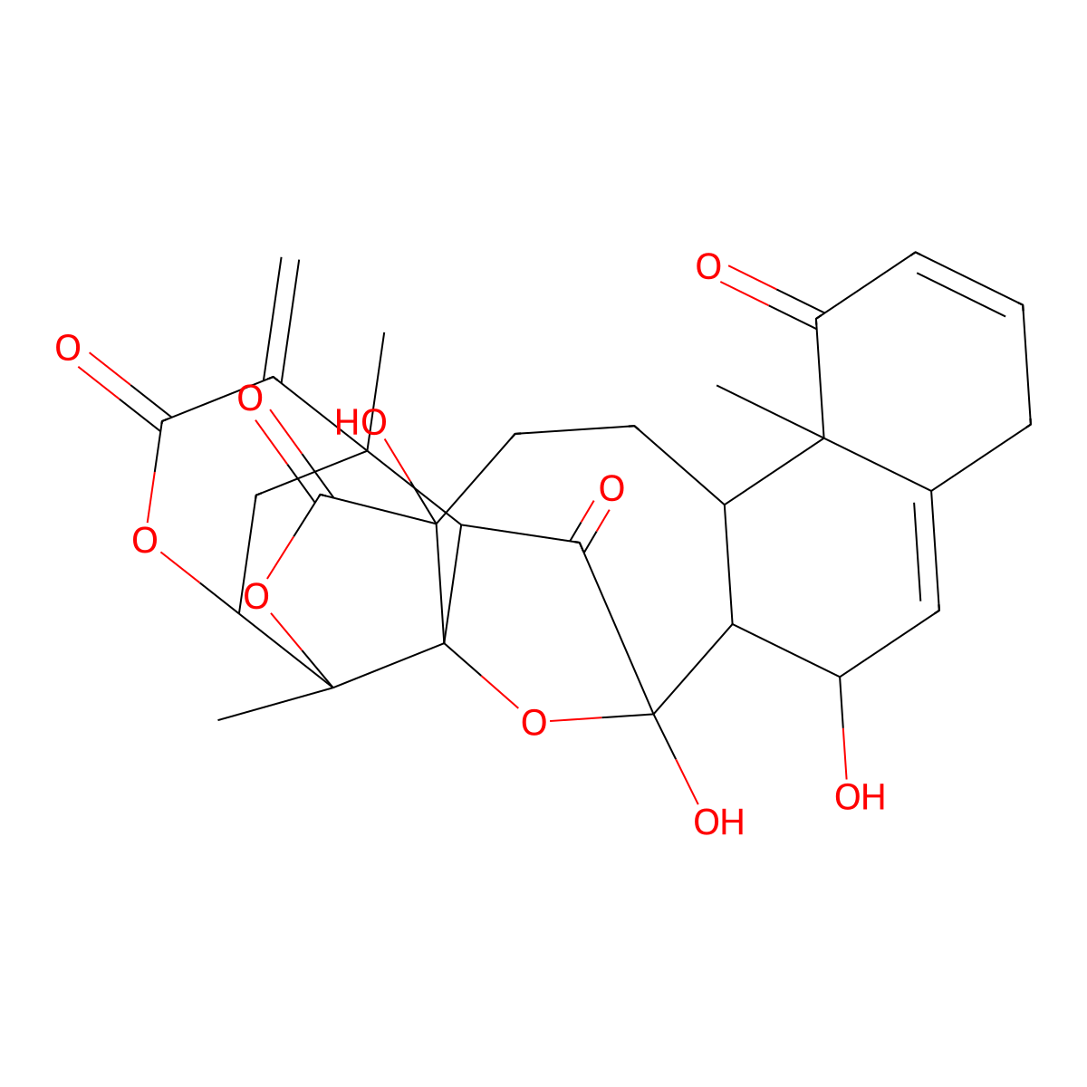 Physalin A molecular structure, CAS 23027-91-0