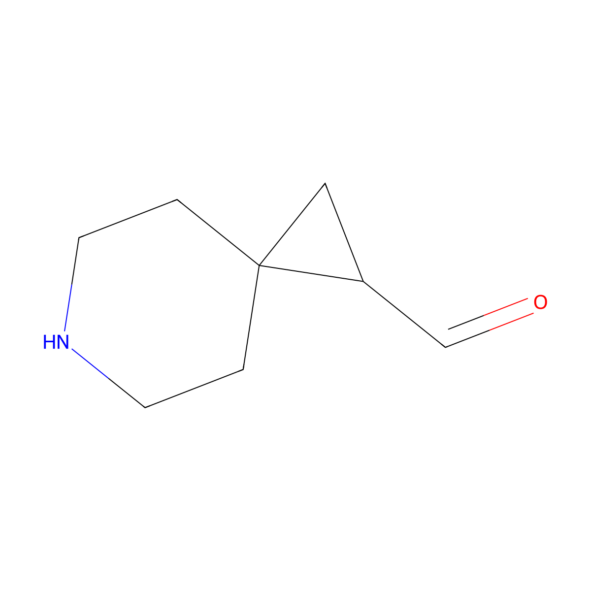 6-Azaspiro[2.5]octane-1-carbaldehyde molecular structure, CAS 2302834-13-3