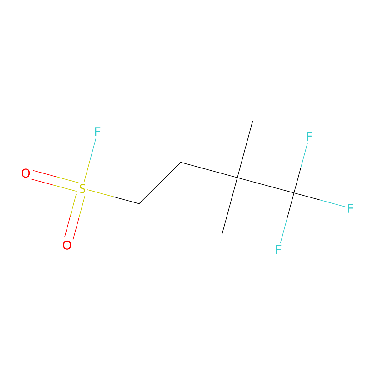 4,4,4-Trifluoro-3,3-dimethylbutane-1-sulfonyl fluoride molecular structure, CAS 2302847-24-9