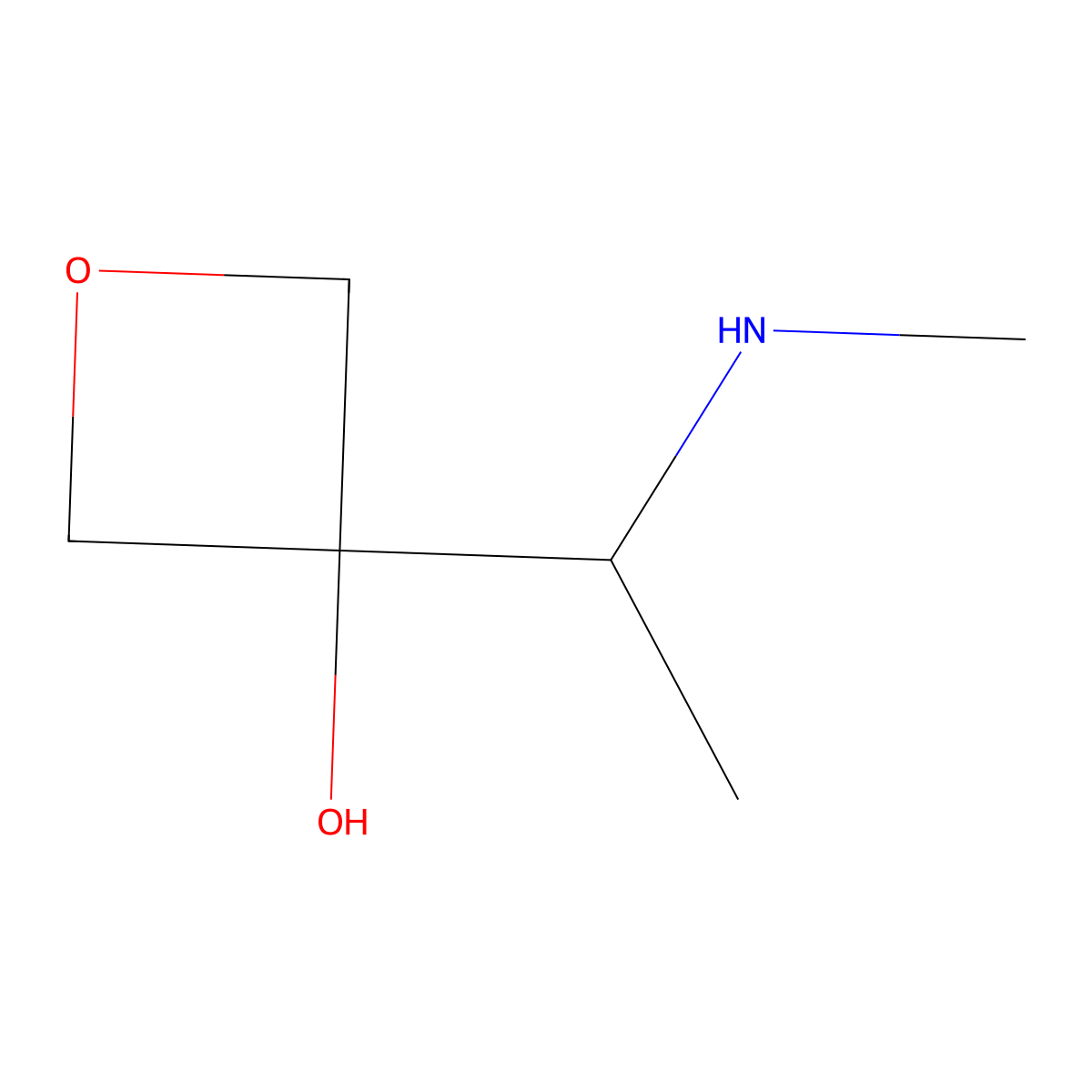 3-[1-(Methylamino)ethyl]oxetan-3-ol molecular structure, CAS 2302855-22-5