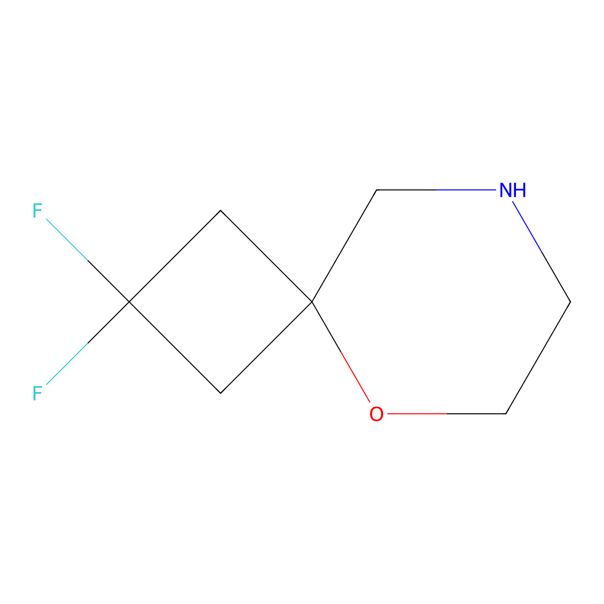 2,2-Difluoro-5-oxa-8-azaspiro[3.5]nonane molecular structure, CAS 2302959-91-5