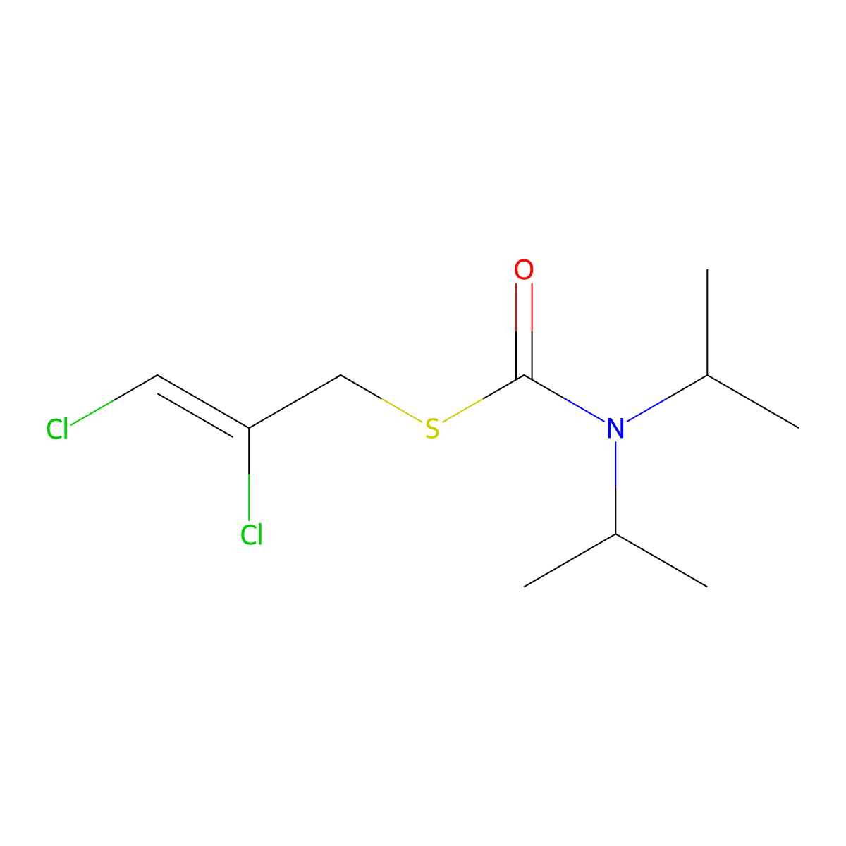 Di-allate molecular structure, CAS 2303-16-4