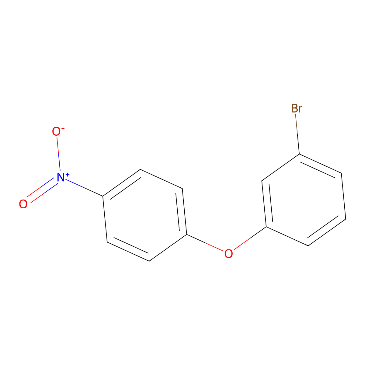1-Bromo-3-(4-nitrophenoxy)benzene molecular structure, CAS 2303-22-2