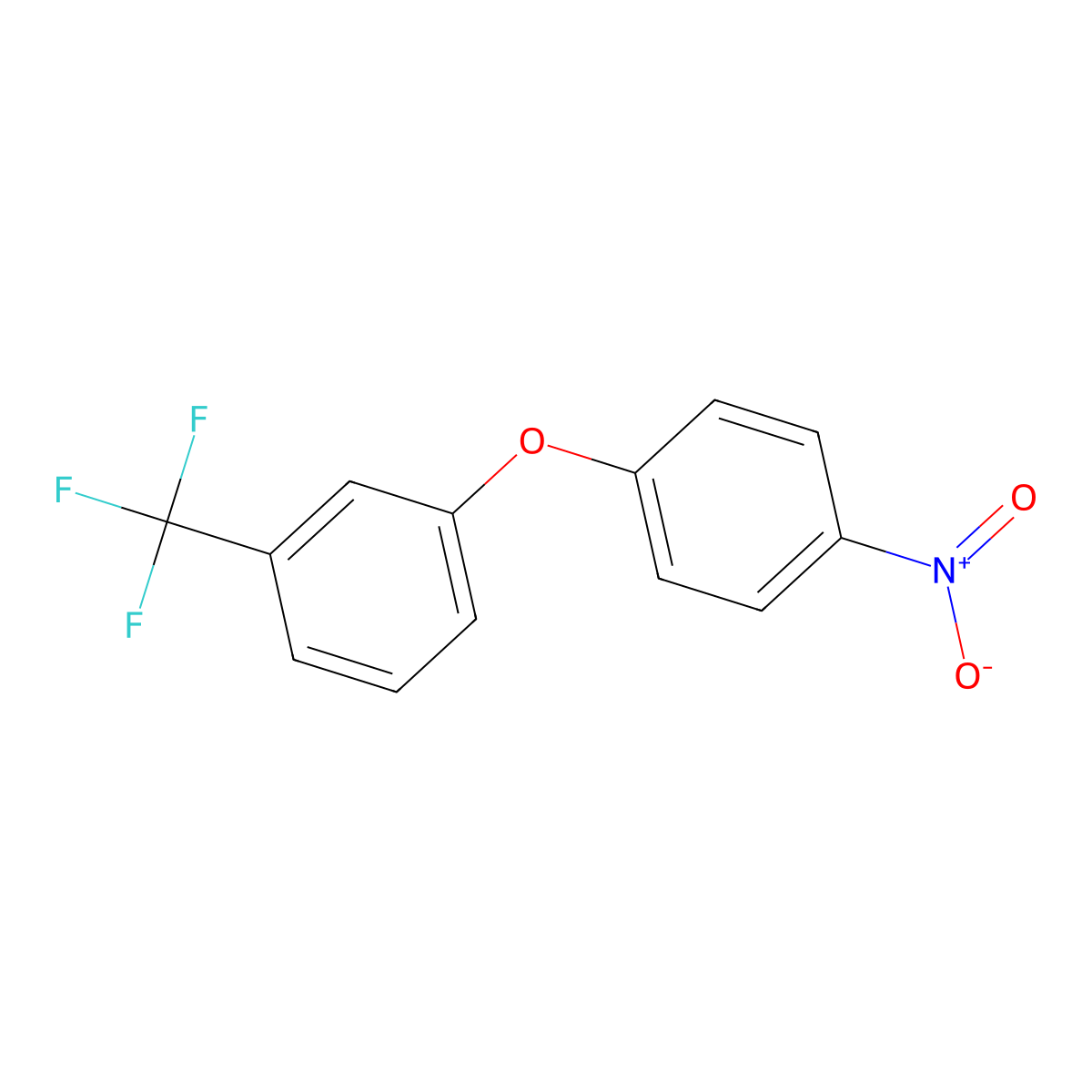 1-(4-Nitrophenoxy)-3-(trifluoromethyl)benzene molecular structure, CAS 2303-26-6