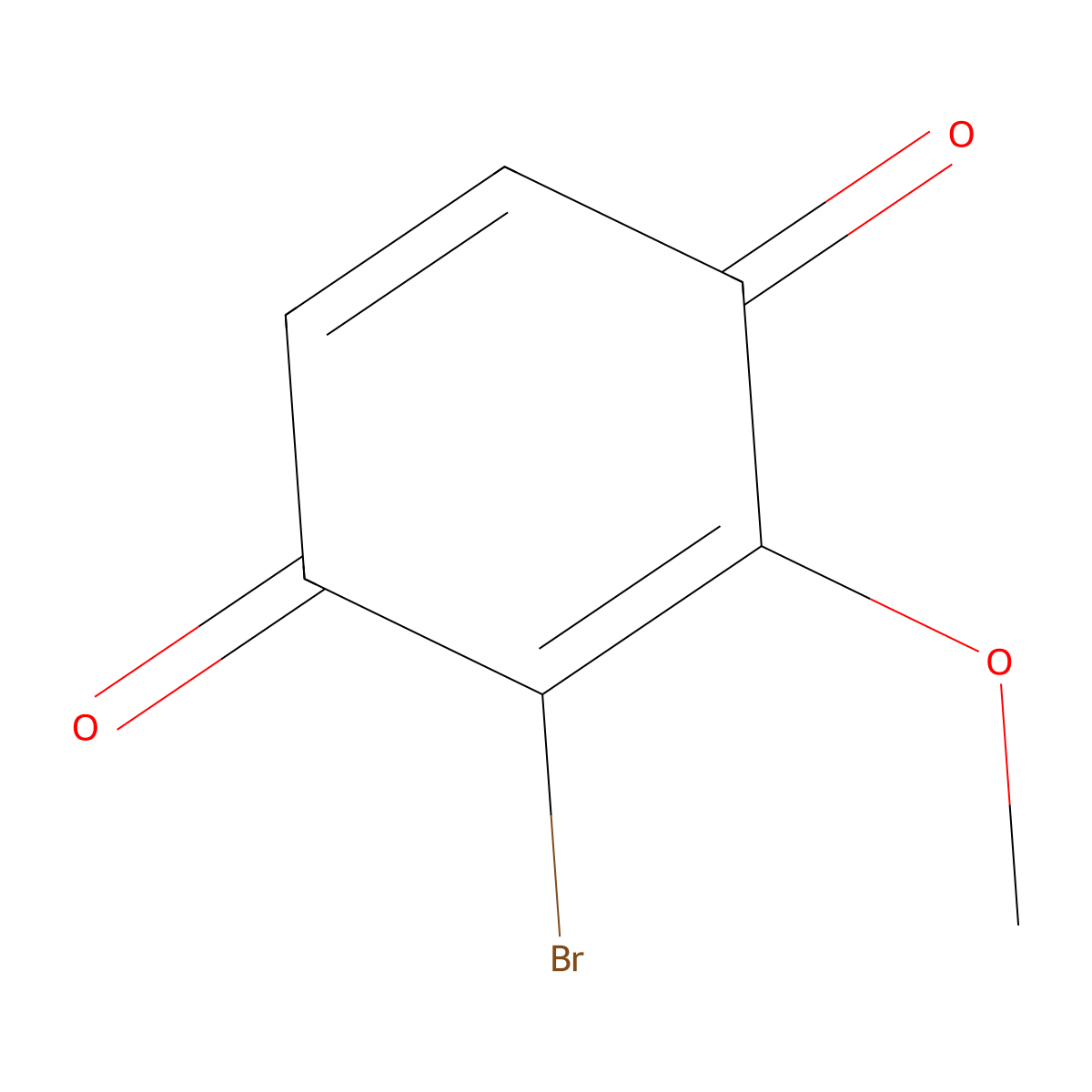 2-Bromo-3-methoxycyclohexa-2,5-diene-1,4-dione molecular structure, CAS 23030-51-5