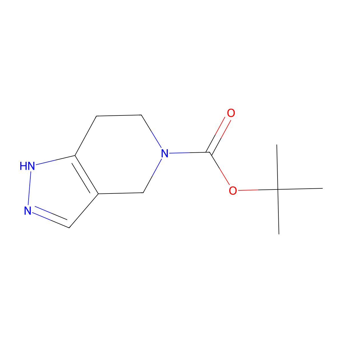 5-Boc-1,4,6,7-tetrahydropyrazolo[4,3-C]pyridine molecular structure, CAS 230301-11-8