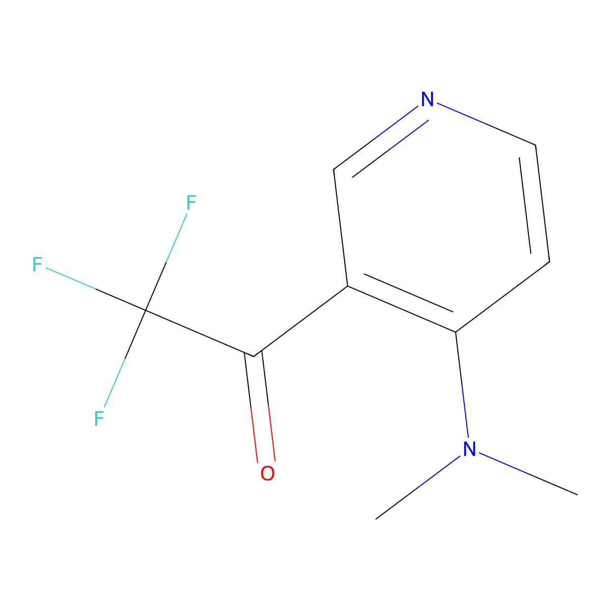 1-(4-(Dimethylamino)pyridin-3-yl)-2,2,2-trifluoroethanone molecular structure, CAS 230305-72-3