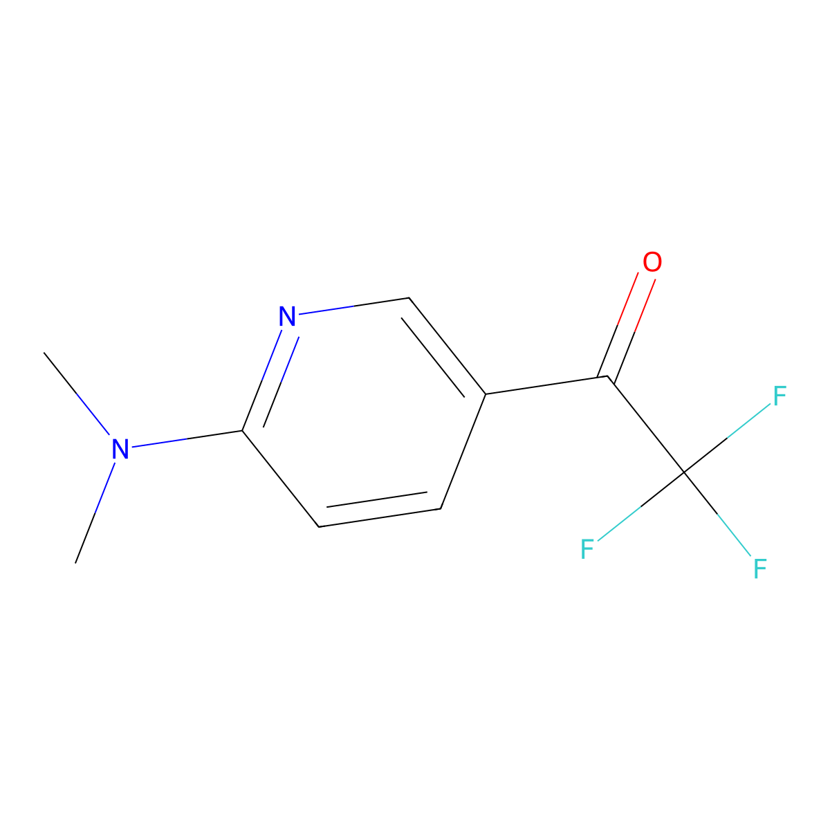 1-(6-(Dimethylamino)pyridin-3-yl)-2,2,2-trifluoroethanone molecular structure, CAS 230305-78-9