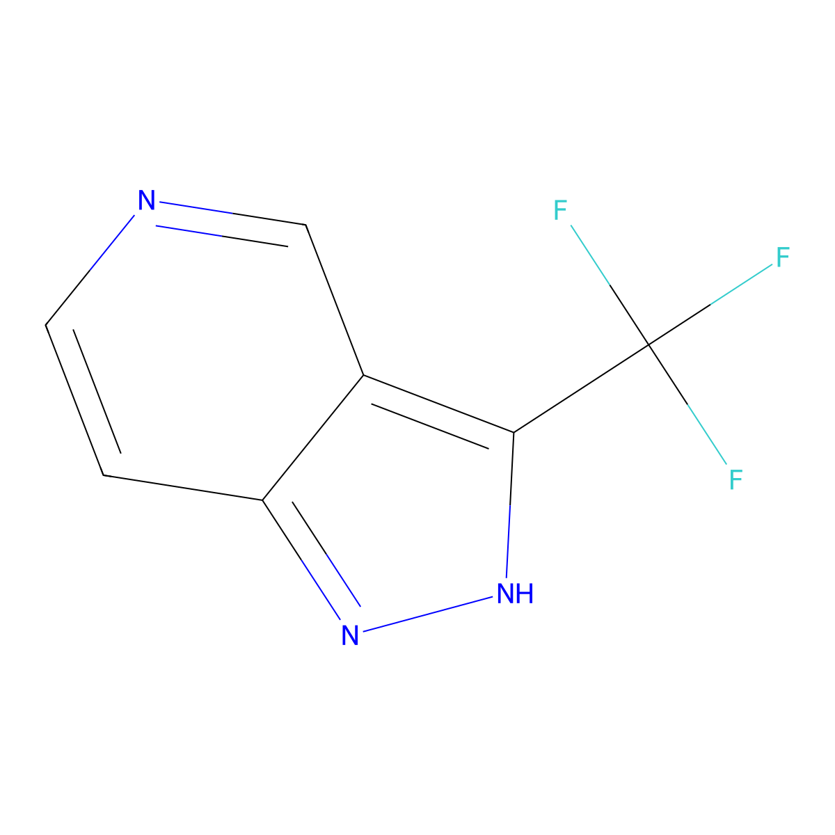 3-(trifluoromethyl)-1H-pyrazolo(4,3-c)pyridine molecular structure, CAS 230305-81-4