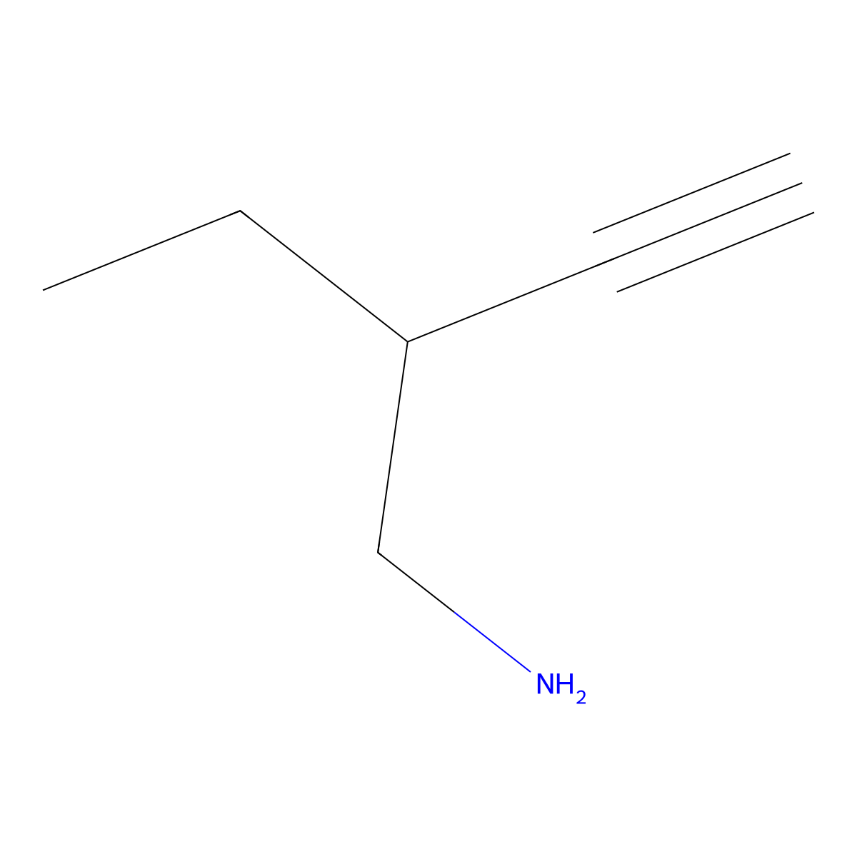 3-(Aminomethyl)pent-1-yne molecular structure, CAS 2303070-93-9