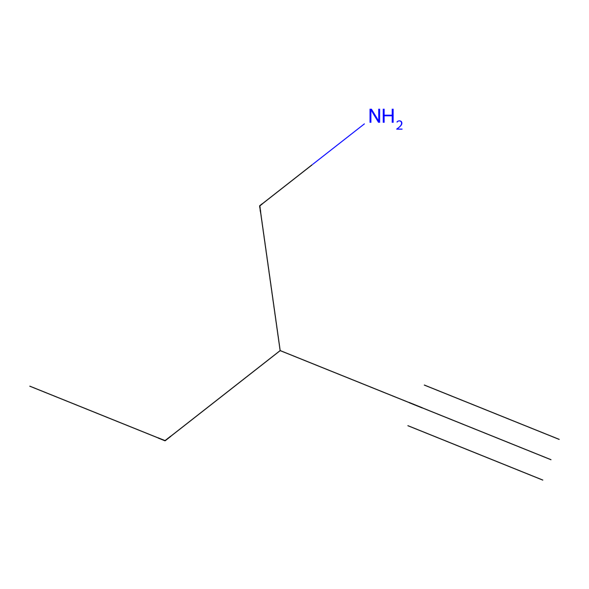 3-(Aminomethyl)pent-1-yne molecular structure, CAS 2303070-93-9