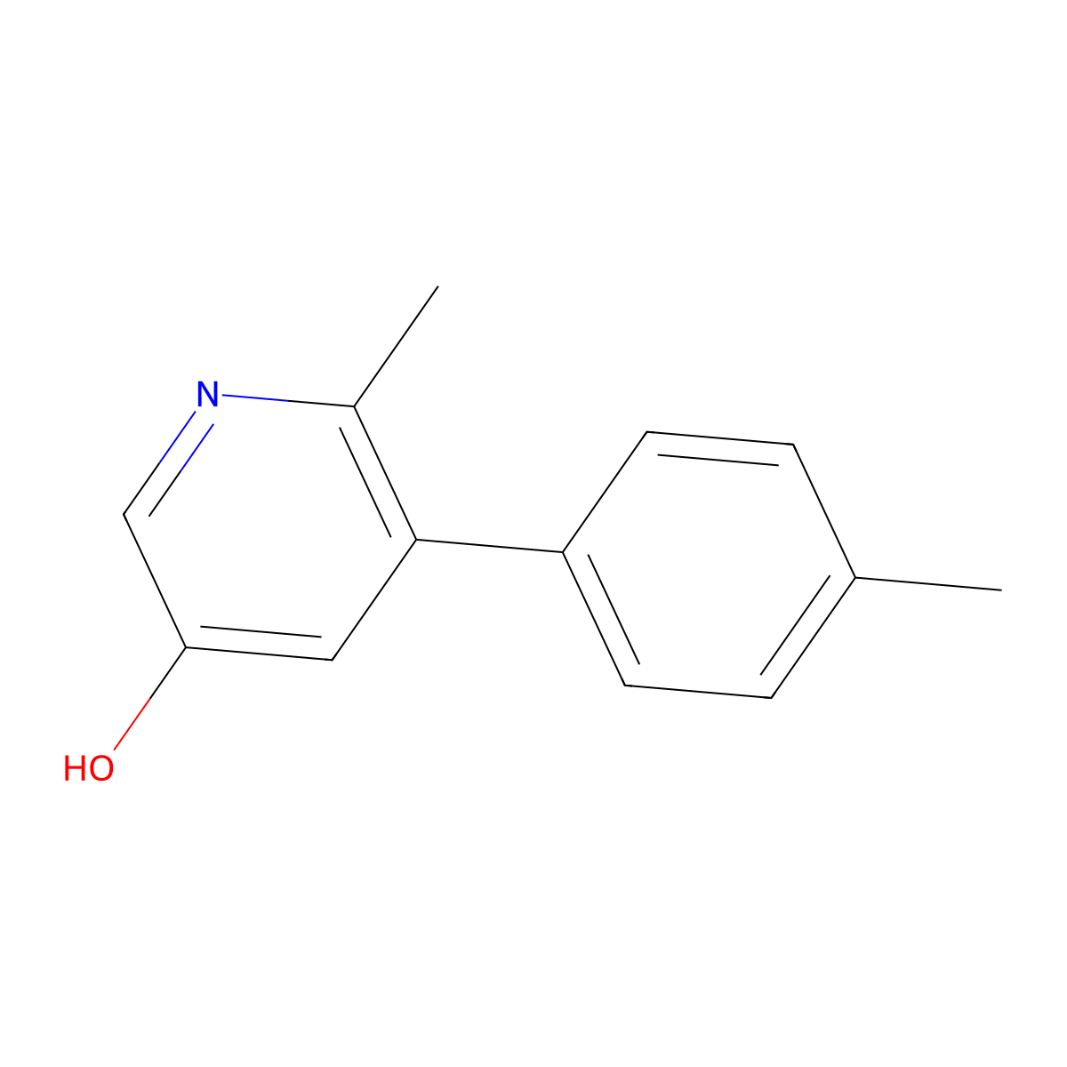 6-Methyl-5-(4-methylphenyl)-3-pyridinol molecular structure, CAS 2303082-70-2