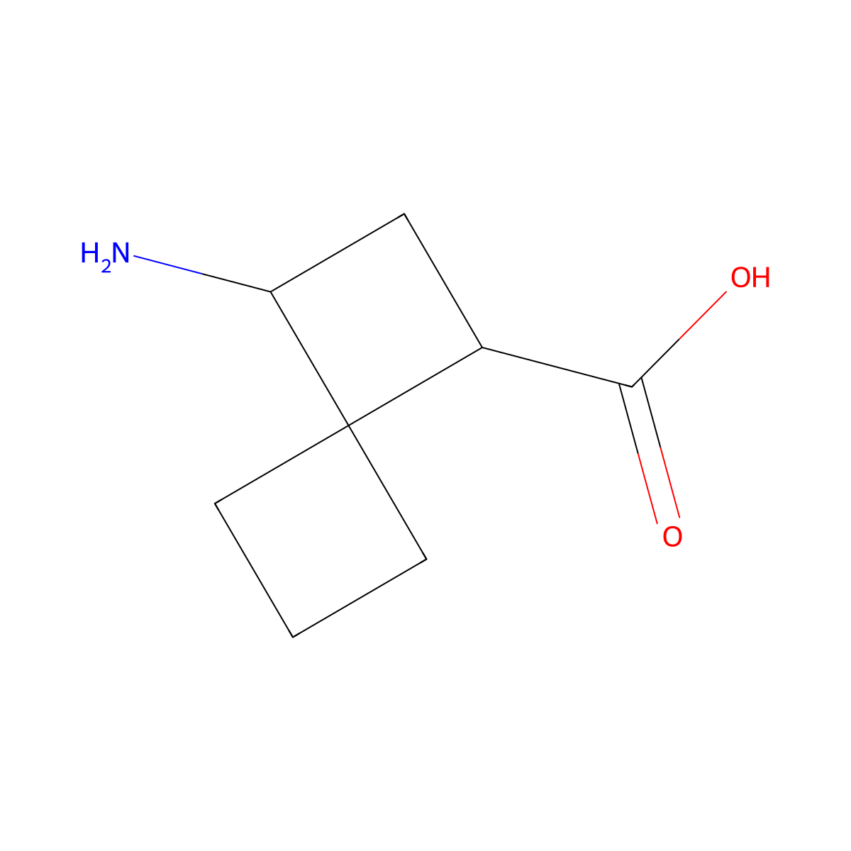 3-Aminospiro[3.3]heptane-1-carboxylic acid molecular structure, CAS 2303151-12-2