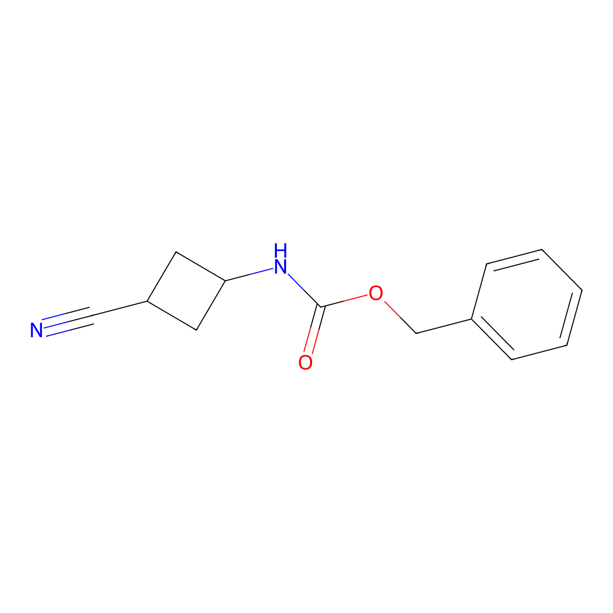 benzyl N-(3-cyanocyclobutyl)carbamate molecular structure, CAS 2303151-21-3
