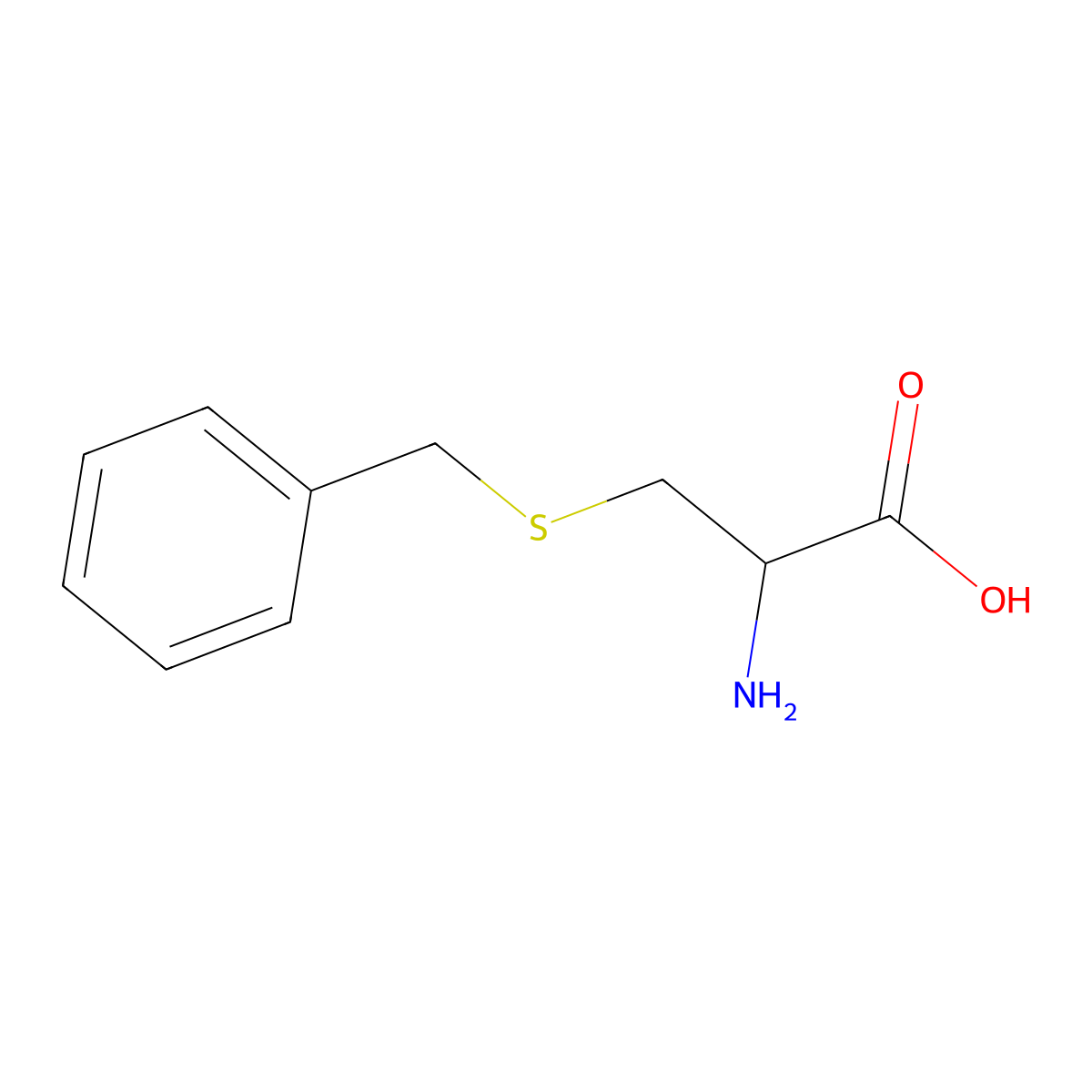 H-D-Cys(Bzl)-OH molecular structure, CAS 23032-53-3