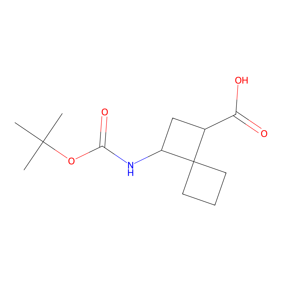 3-(Boc-amino)spiro[3.3]heptane-1-carboxylic acid molecular structure, CAS 2303237-51-4