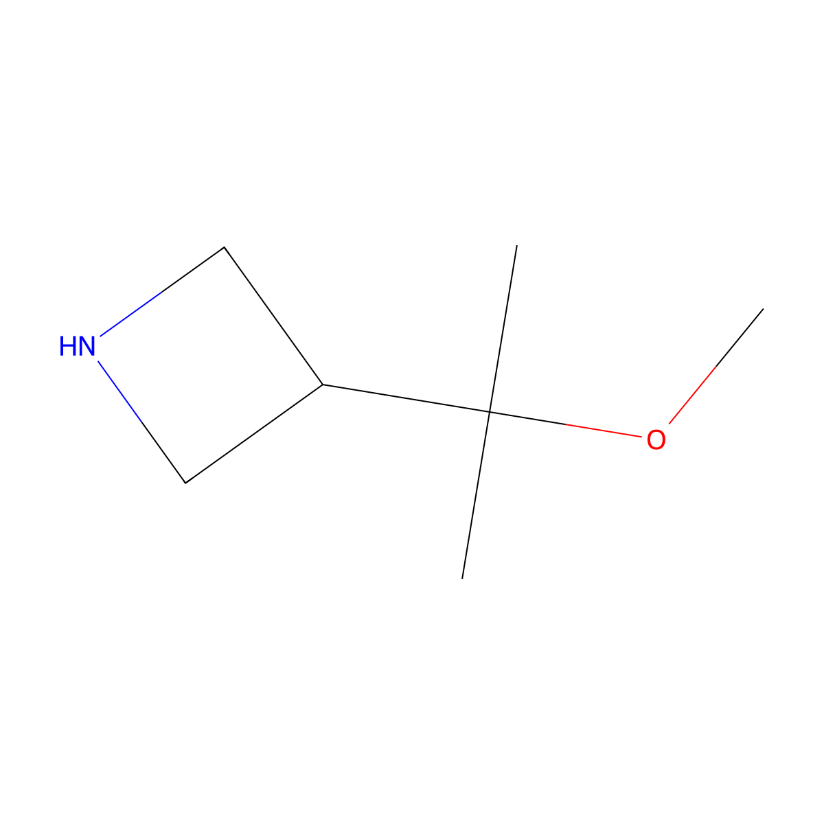 3-(2-Methoxy-2-propyl)azetidine molecular structure, CAS 2303243-08-3