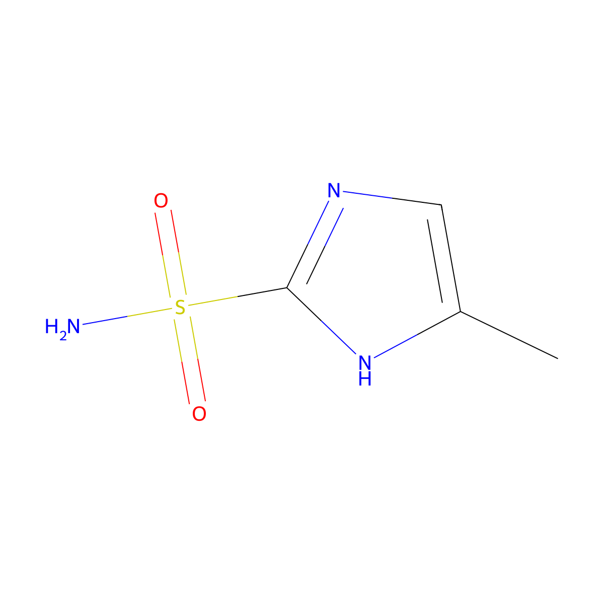 4-methyl-1H-imidazole-2-sulfonamide molecular structure, CAS 2303245-00-1