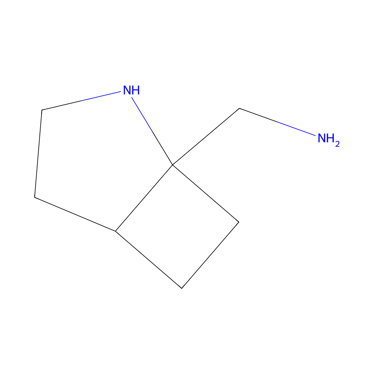 {2-Azabicyclo[3.2.0]heptan-1-yl}methanamine molecular structure, CAS 2303282-07-5