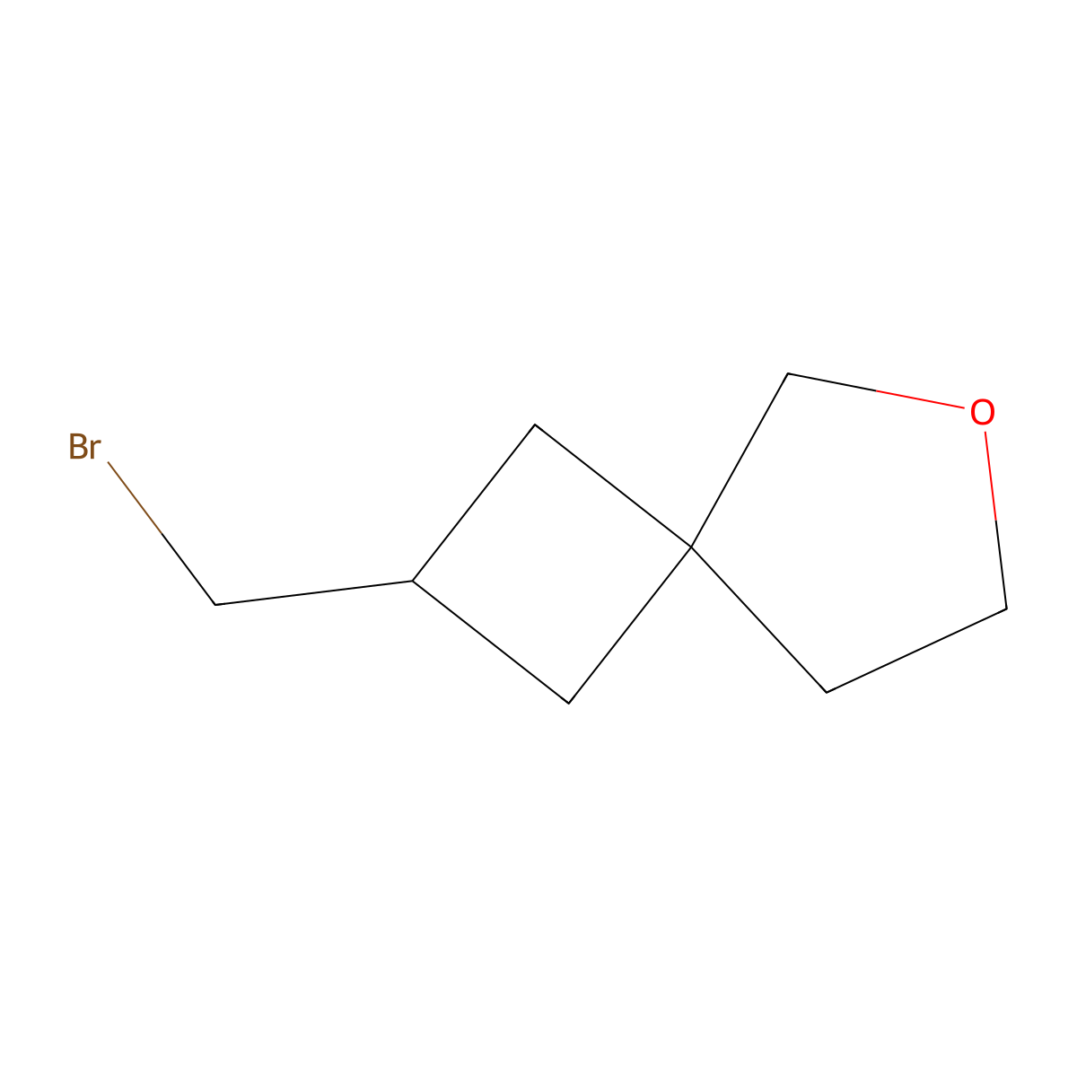 2-(Bromomethyl)-6-oxaspiro[3.4]octane molecular structure, CAS 2303316-59-6