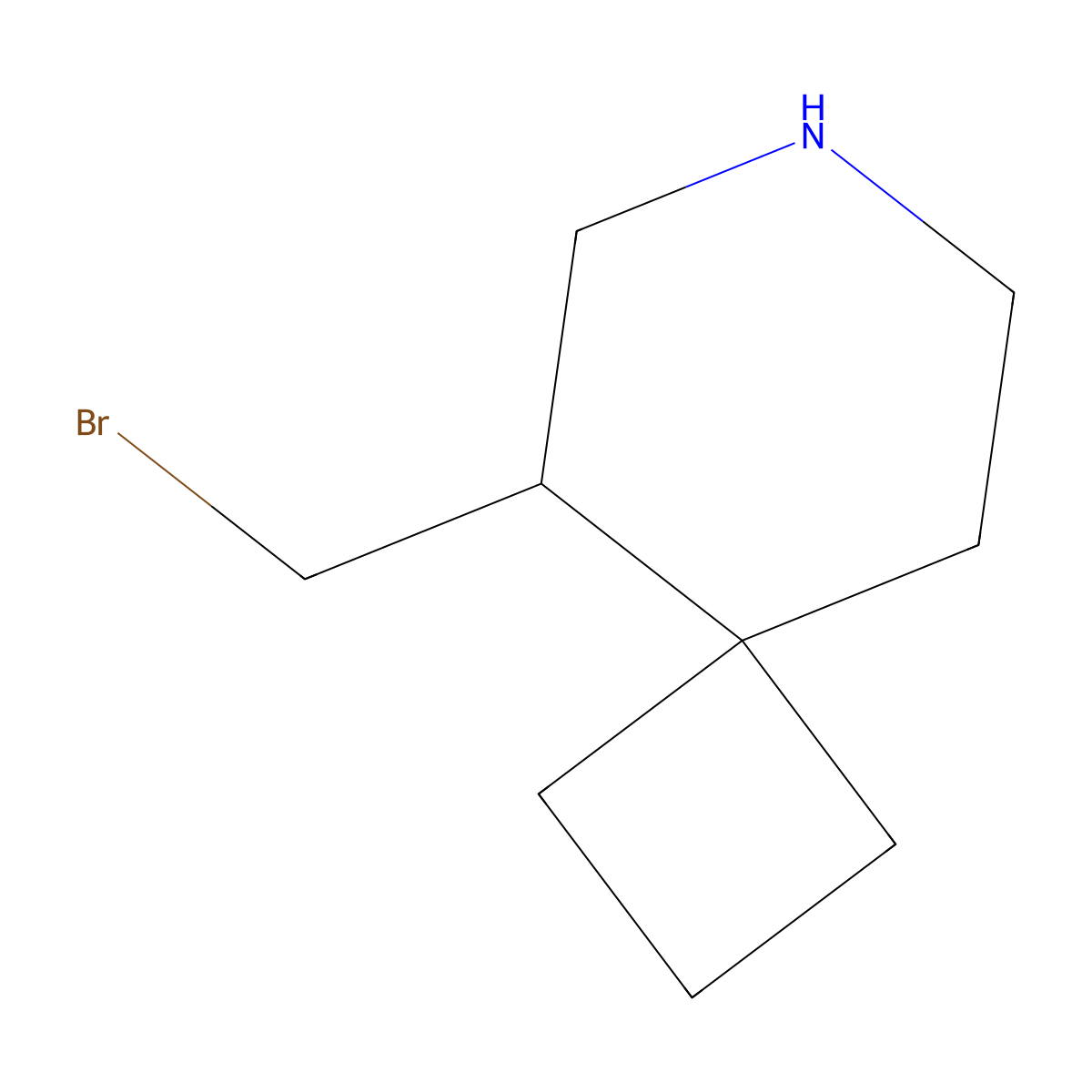 5-(Bromomethyl)-7-azaspiro[3.5]nonane molecular structure, CAS 2303363-51-9